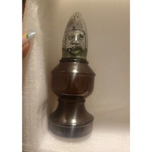 Vintage Avon Bottle Bishop Chess Piece Amber Aftershave Perfume Cologne